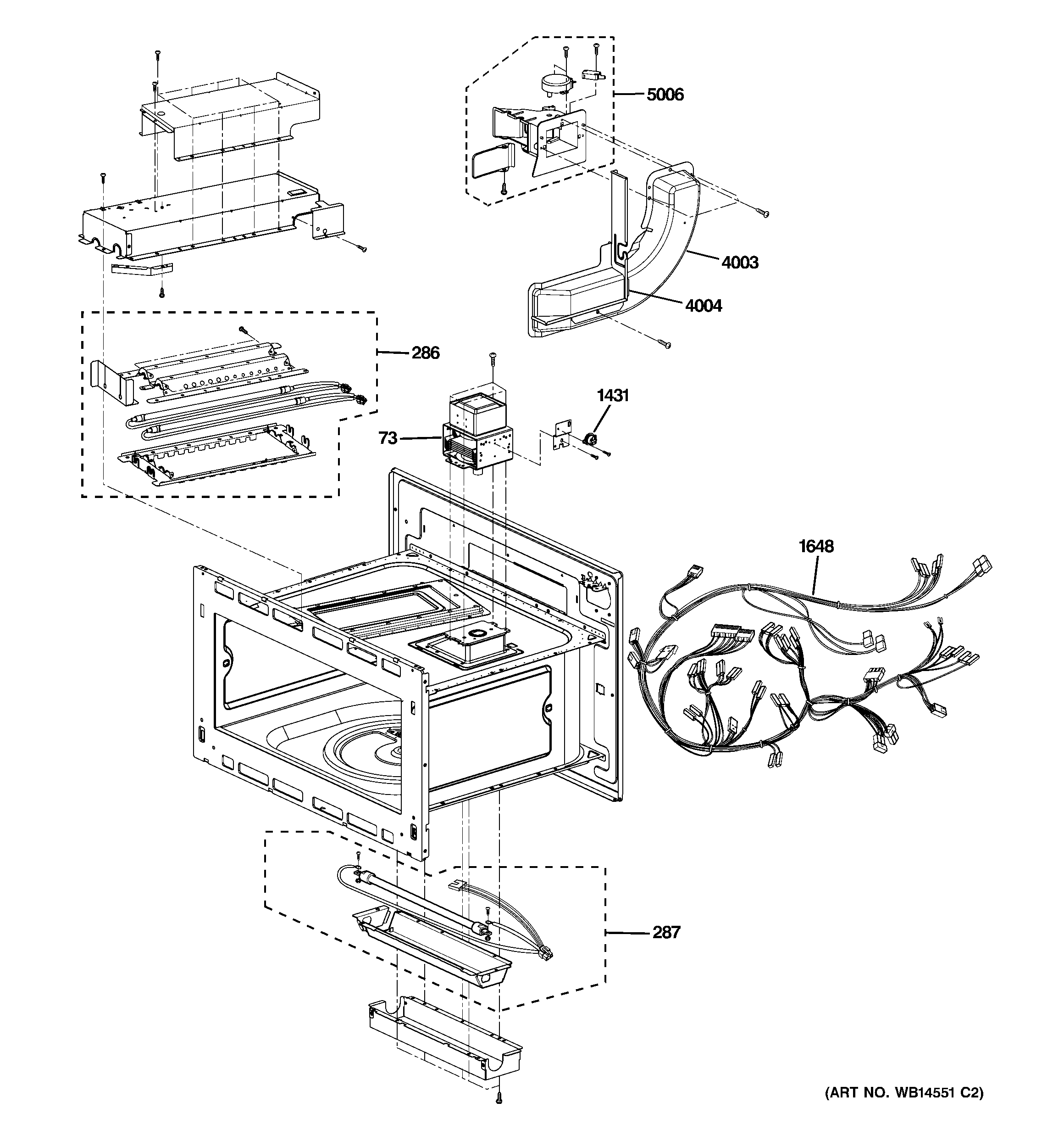 GE ZSC2200NBB02 insulator parts (2) diagram