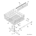 GE PDWF600R30WW upper rack assembly diagram