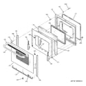 GE JBP77DM2WW door diagram