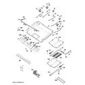 GE JGB282DET1BB gas & burner parts diagram
