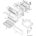 Hotpoint RB792SR2SA door & drawer parts diagram
