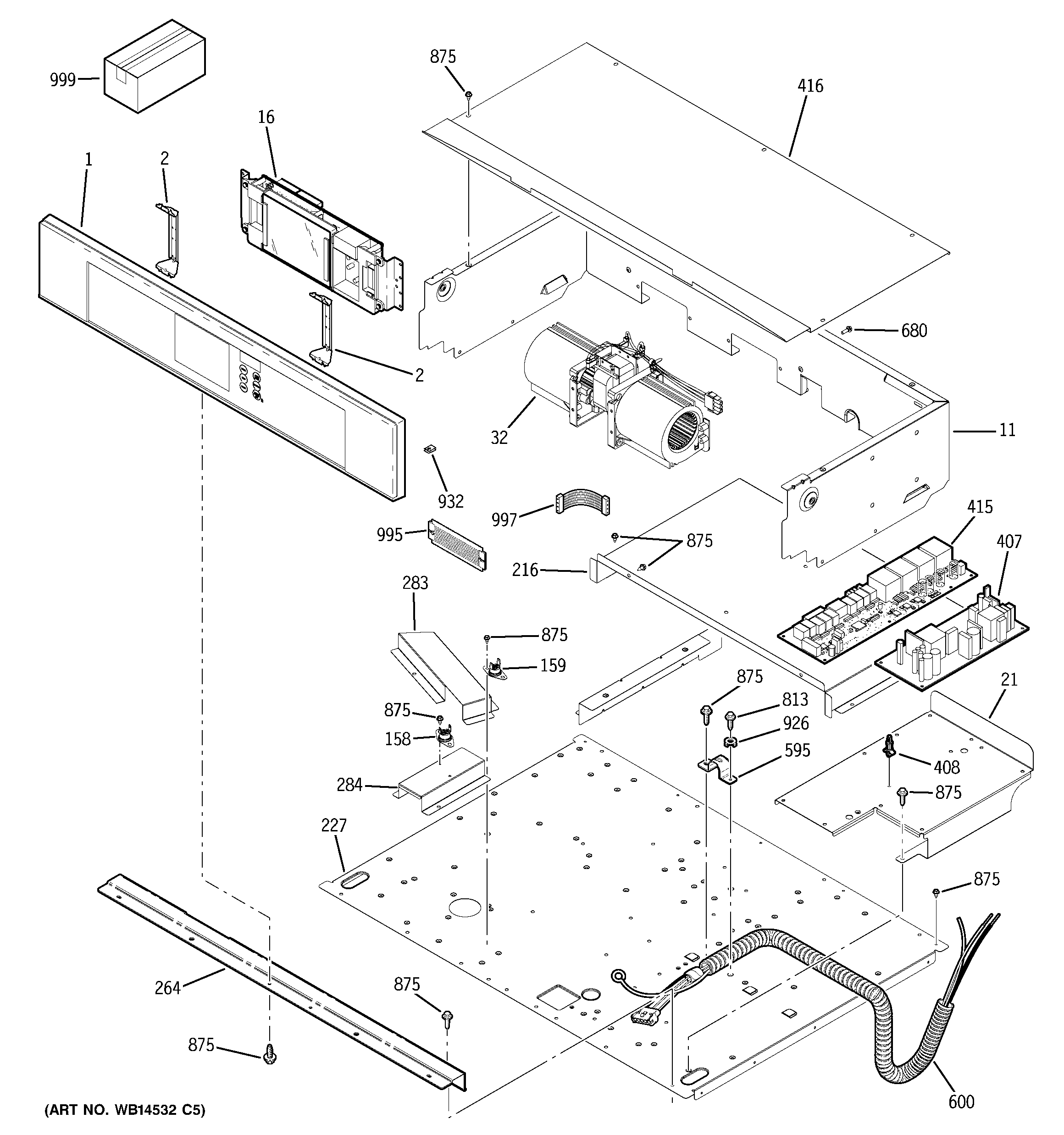 GE ZET1RM1SS control panel diagram