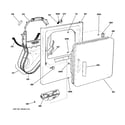 GE DBXR463EG4CC front panel & door diagram