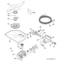 GE GLD4500V00BB motor-pump mechanism diagram