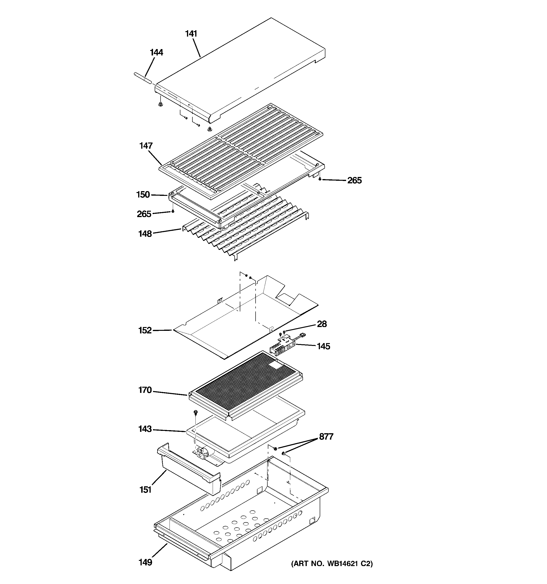 GE ZGU486LRP5SS grill assembly diagram