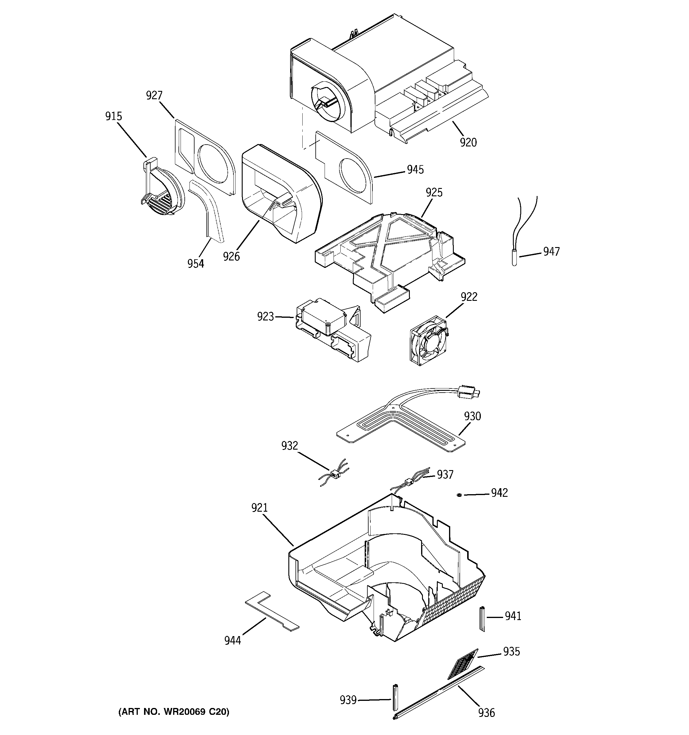 GE RCA25RGBBFSV custom cool diagram