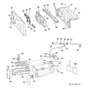 GE WCVH6800J5MS controls & dispenser diagram