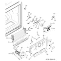 GE PFSF2MIYGBB freezer section diagram