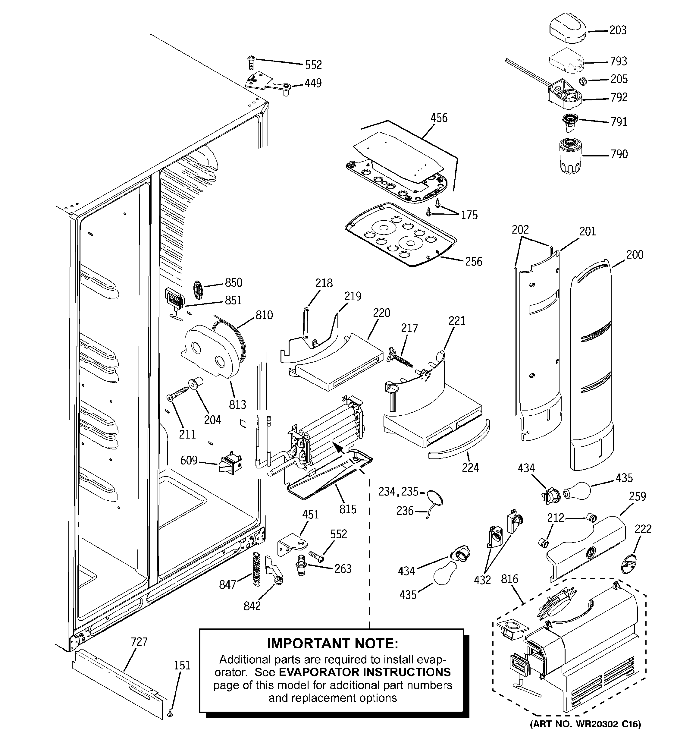 GE PSDW3YGXGFSS fresh food section diagram