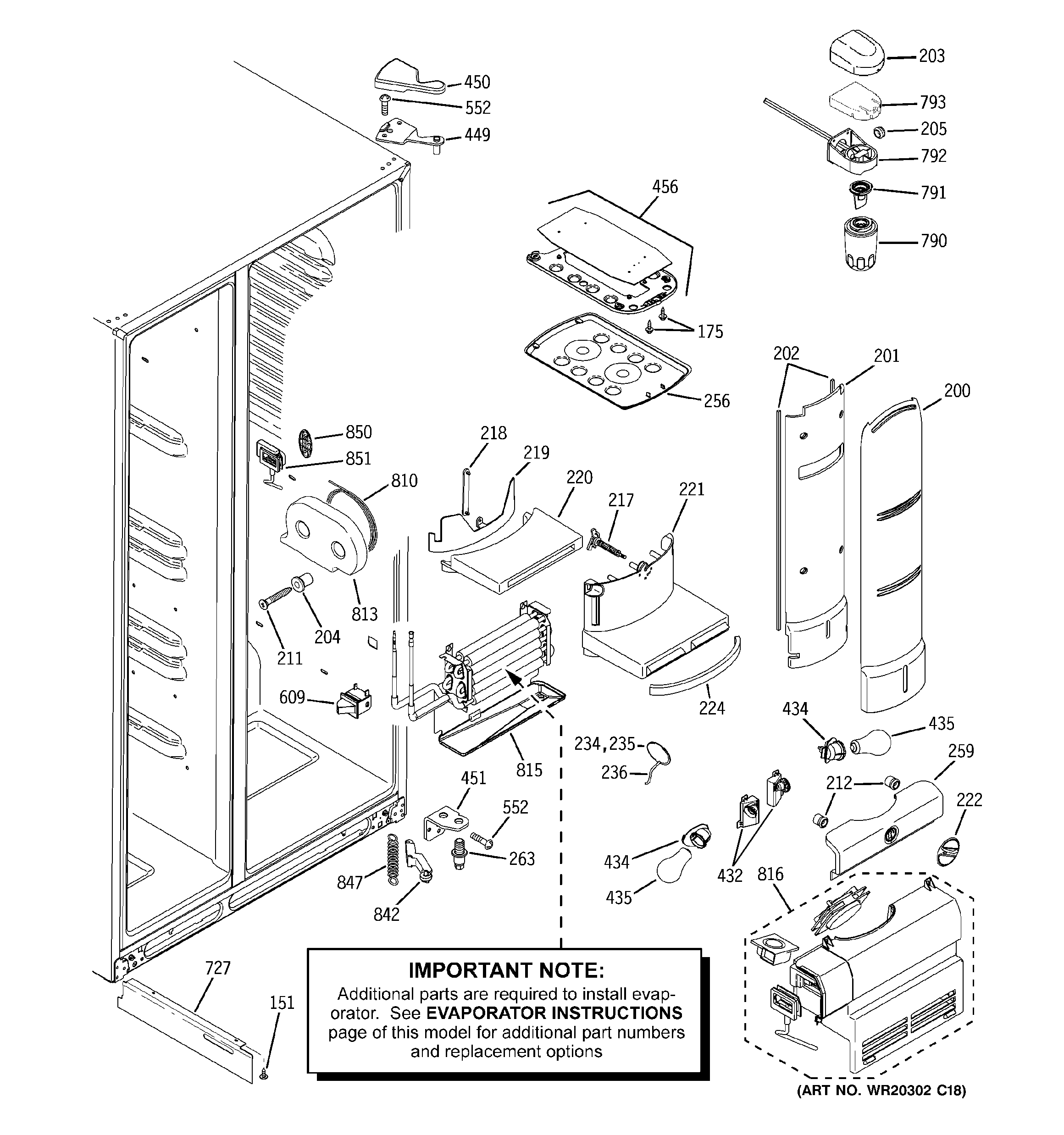 GE PSDF3YGXGFBB fresh food section diagram
