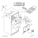 GE GTH18JLXDRBS freezer section diagram