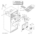 GE GTH18KBXDRBB freezer section diagram