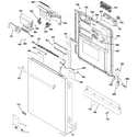 GE ZBD7920P30SS escutcheon & door assembly diagram