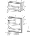 GE GTT18HBC2RWW doors diagram