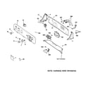 GE WLSR3000G5WW controls & backsplash diagram