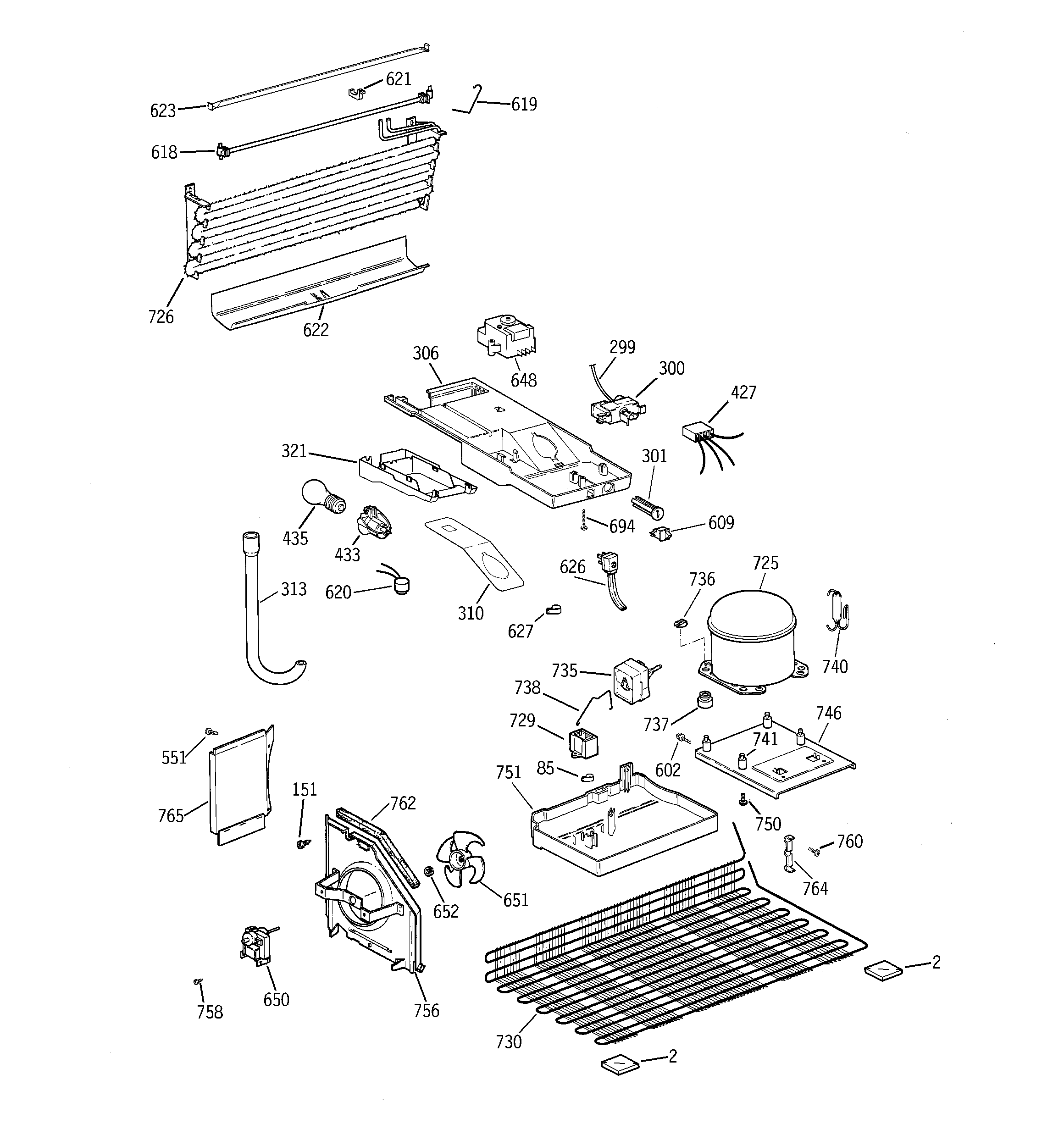 Hotpoint HTS17GBBHRWW unit parts diagram