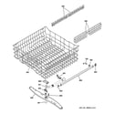 GE GLC4400R40WW upper rack assembly diagram