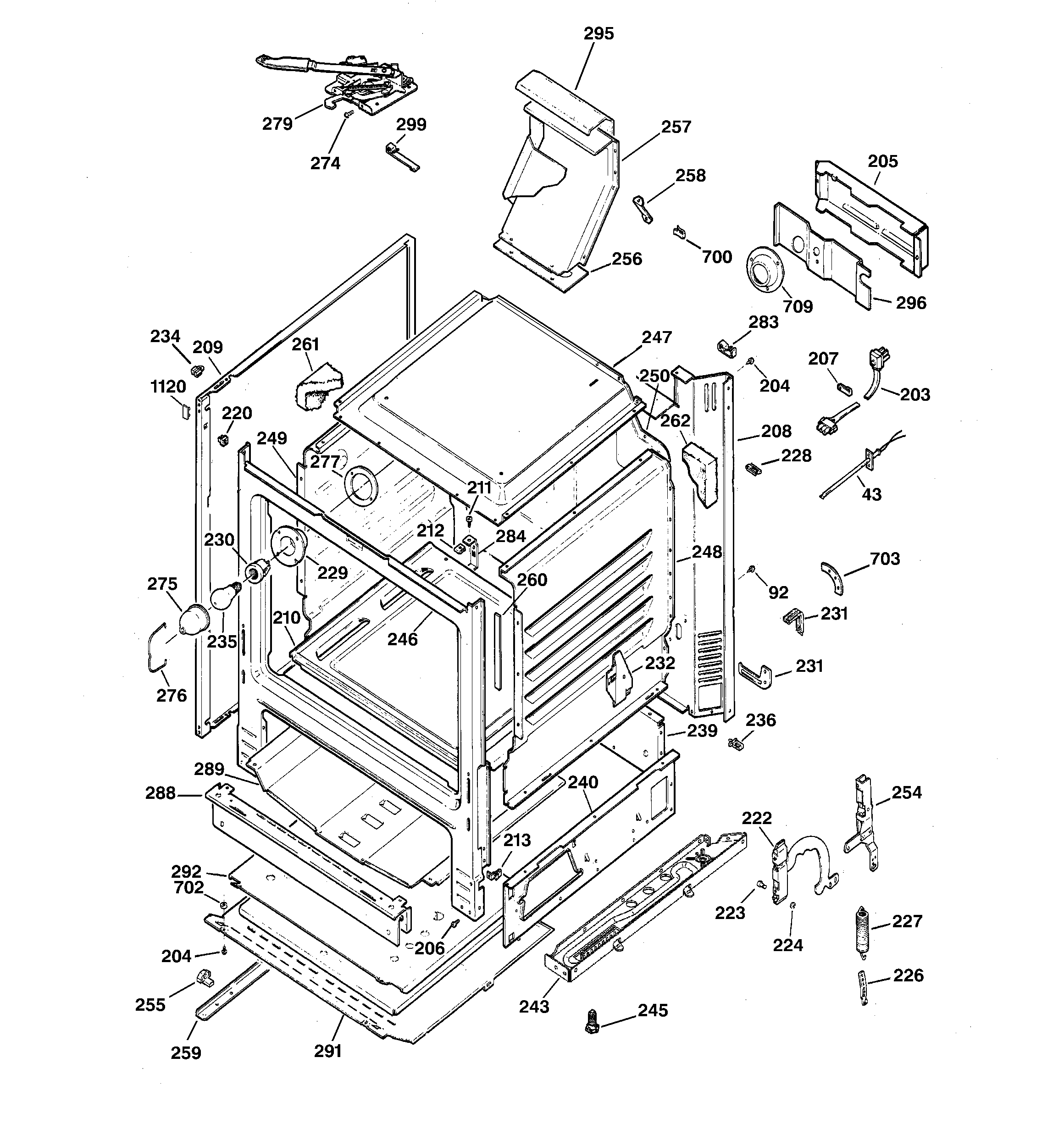 GE JGBP28WEKCWW body parts diagram