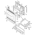 GE JGBS23SEM7SS door & drawer parts diagram