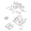GE JGBS24GEM6SS control panel & cooktop diagram