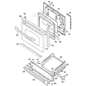 GE JGBS24GEM6SS door & drawer parts diagram