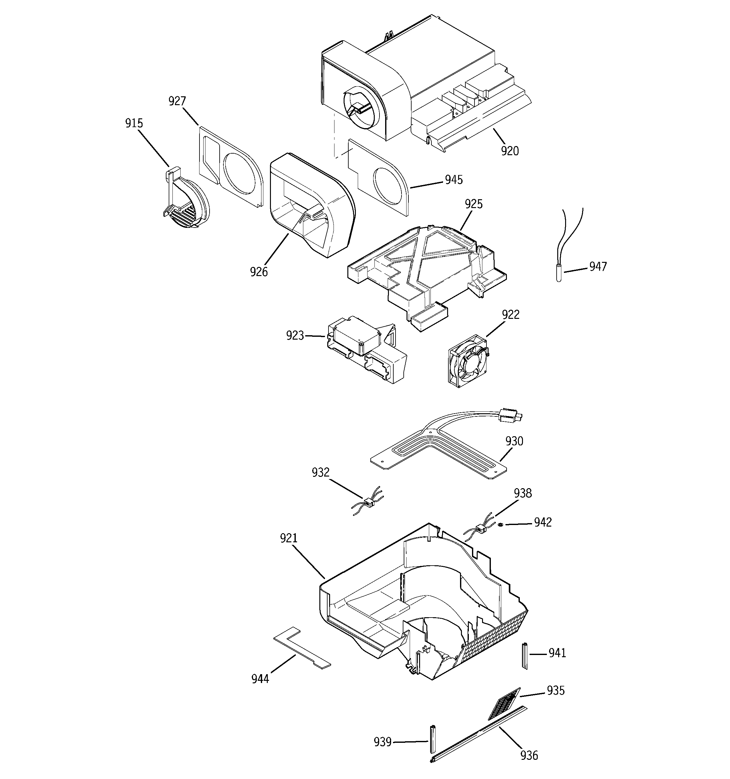 GE PCU23TGXEFSS custom cool diagram