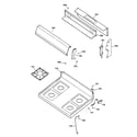 GE AGBS300PK6BB control panel & cooktop diagram