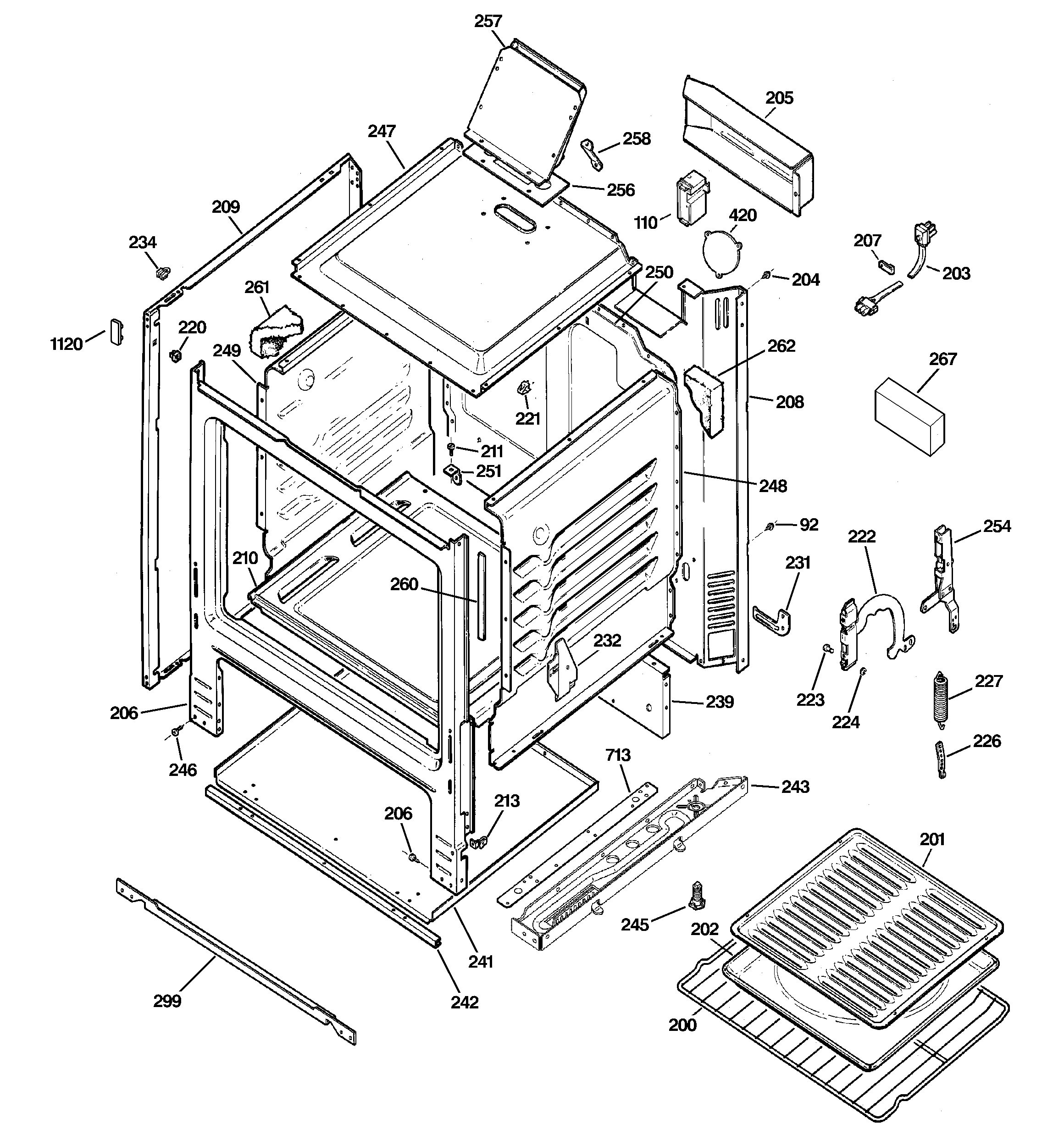 GE JGBS04PPT1WW body parts diagram