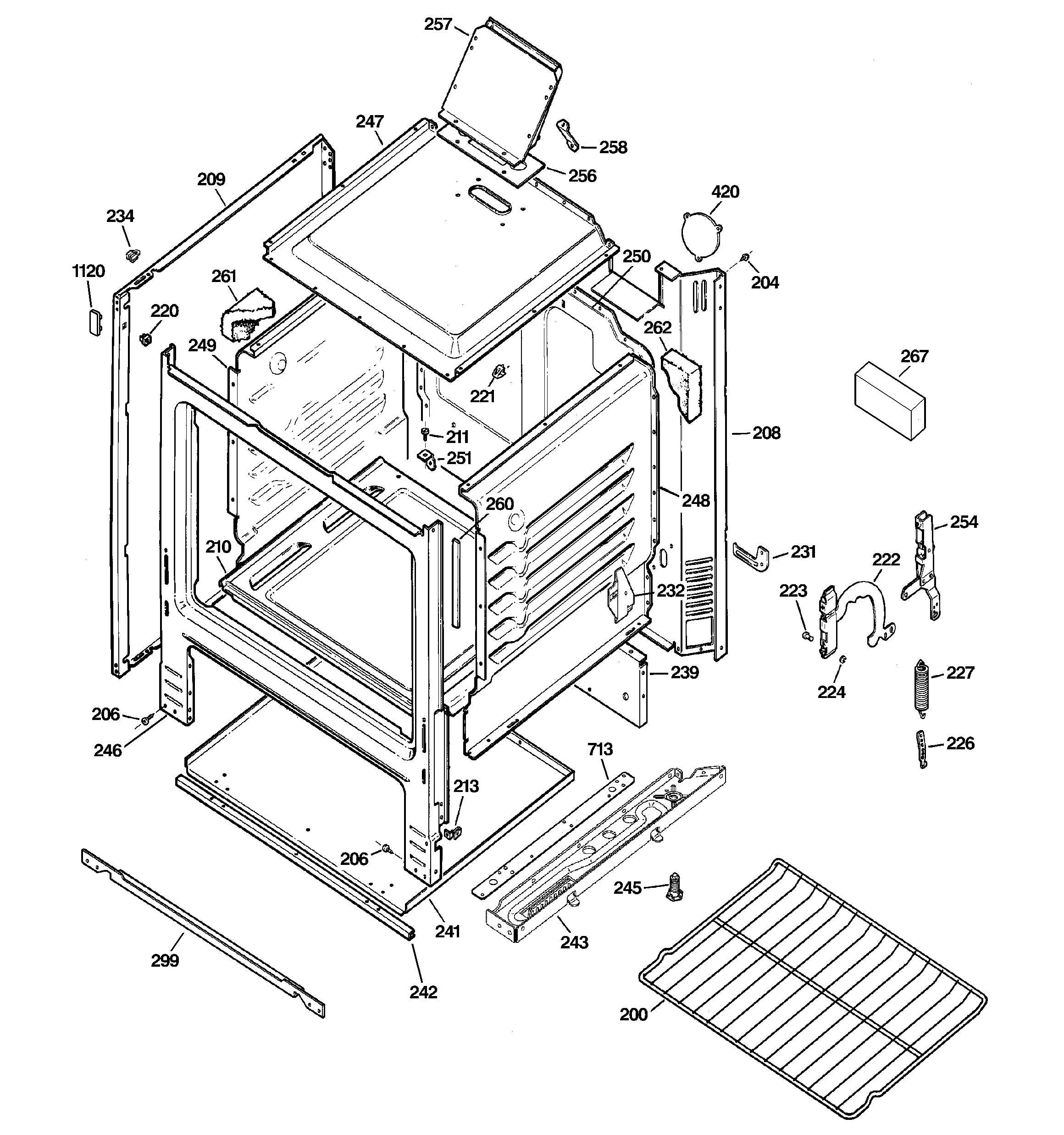 Kenmore 36270250606 body parts diagram