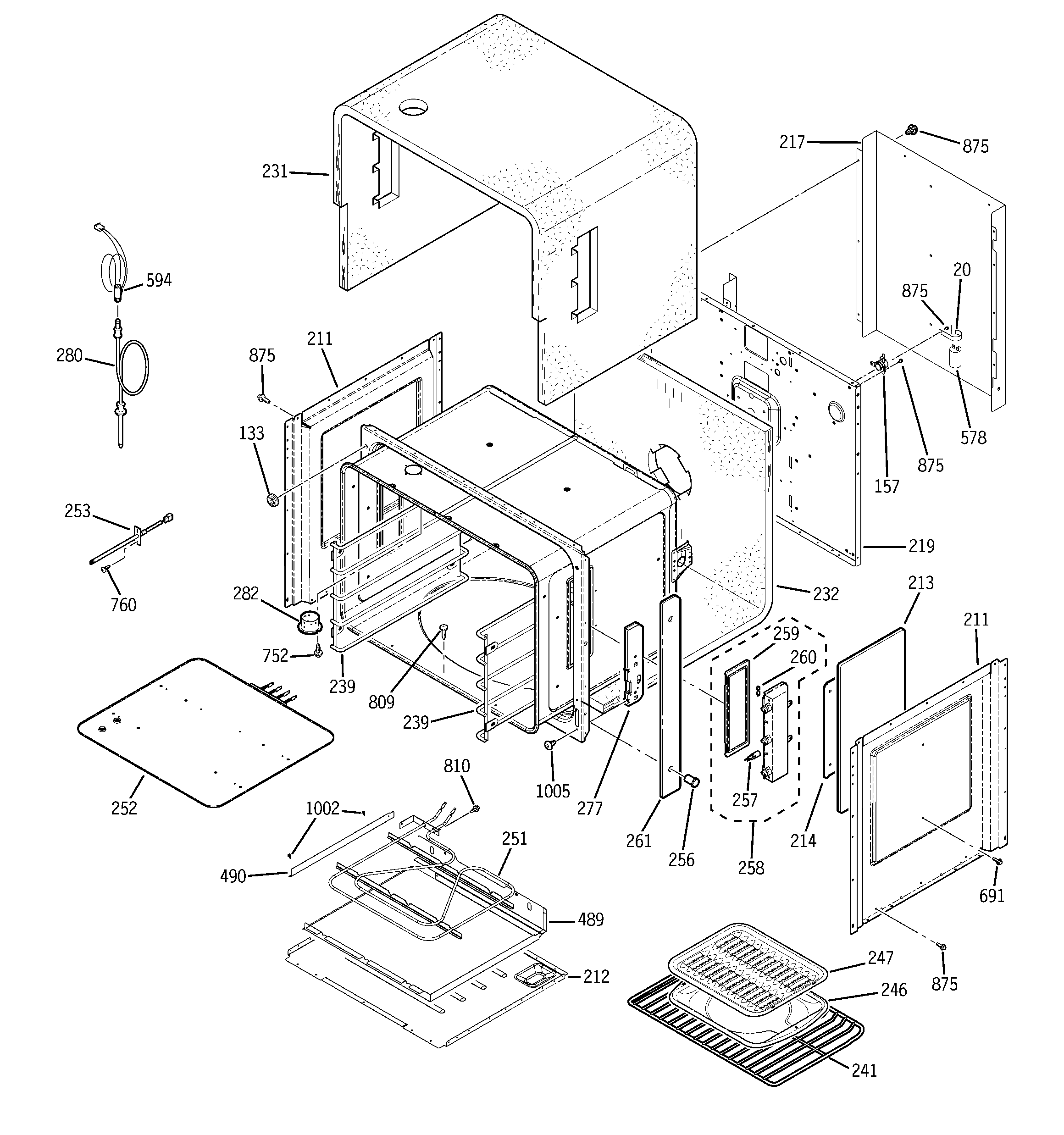 GE ZET2SM1SS upper oven diagram
