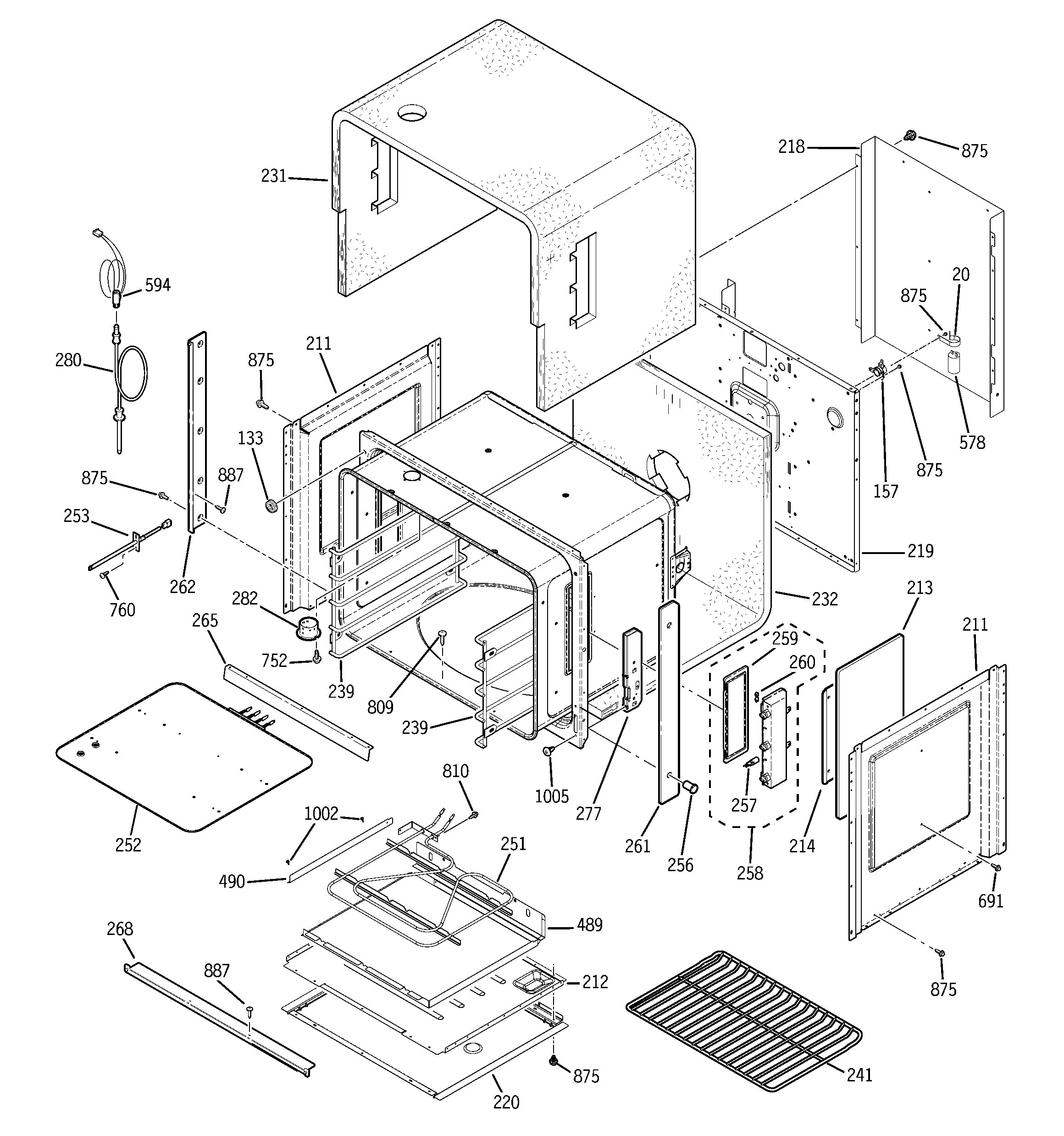 GE ZET2SM2SS lower oven diagram