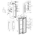 GE GFSS6PKBASS fresh food doors diagram
