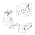GE GFSS6PKBASS ice maker & dispenser diagram