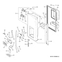 GE PFSS5RKZCSS dispenser door diagram