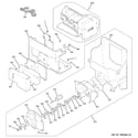 GE PFSS5RKZCSS ice maker & dispenser diagram