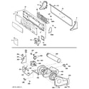 GE DNCK440EG7WC backsplash, blower & motor assembly diagram