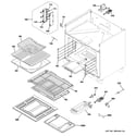 GE ZGP364NDR2SS oven cavity parts diagram