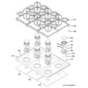 GE ZGP366LR2SS cooktop diagram