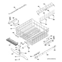 GE ZBD0700N00II upper rack assembly diagram