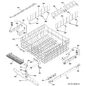 GE ZBD6890N00II upper rack assembly diagram