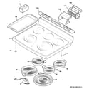 GE CS980SN1SS cooktop diagram