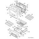 GE CS980SN1SS door & drawer parts diagram