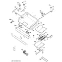 GE JGB281SER5SS gas & burner parts diagram