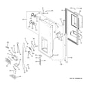 GE PGSS5RKZHSS dispenser door diagram