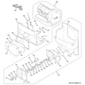 GE PGSS5RKZHSS ice maker & dispenser diagram