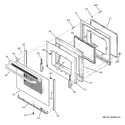 GE JB710TT2WW door diagram