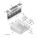 GE GDWT708V50BB lower rack assembly diagram