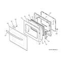 GE PT920DR2BB door diagram