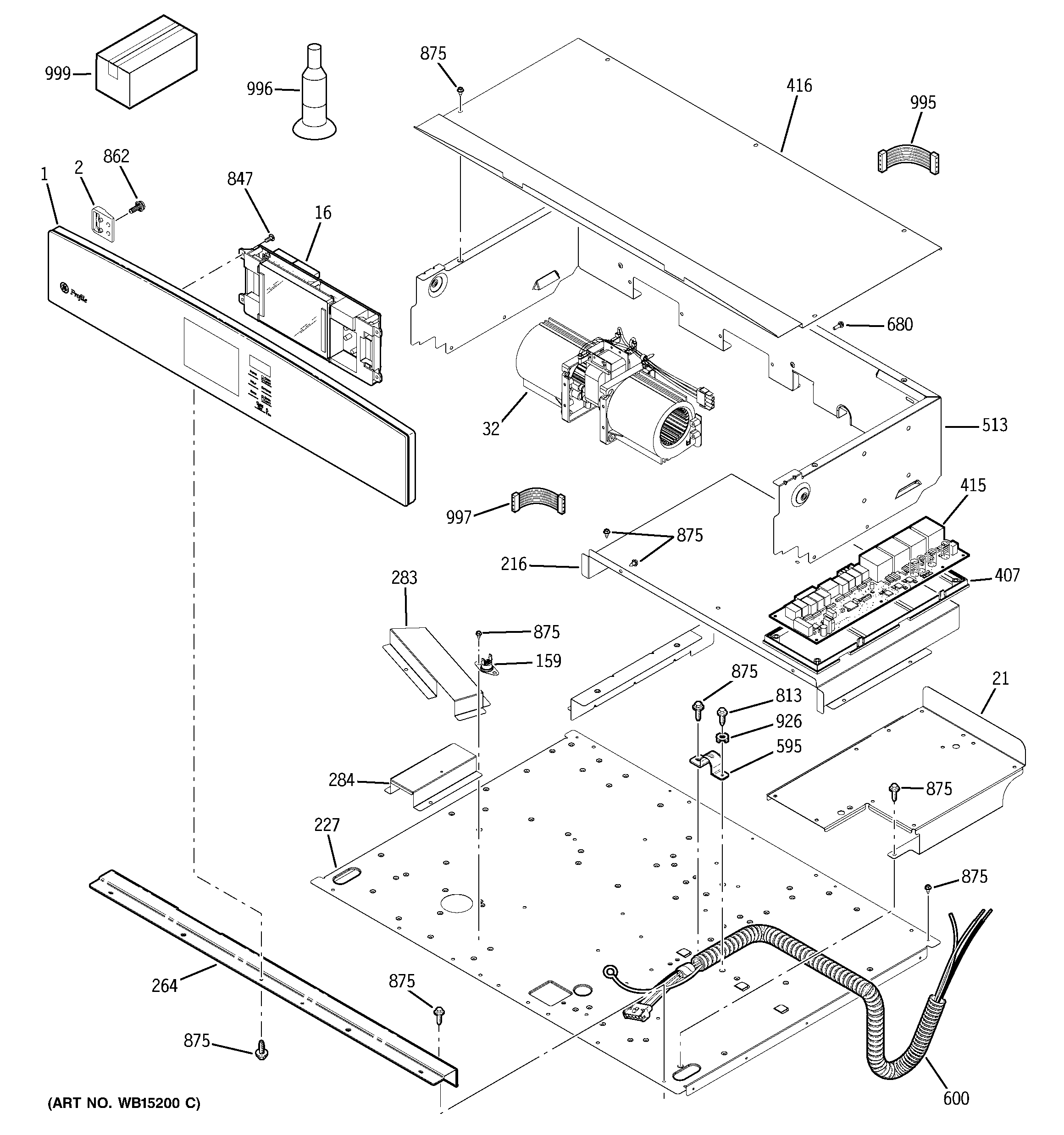 GE PT920SR2SS control panel diagram