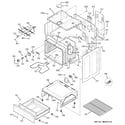GE JBP35DIM5WW body parts diagram